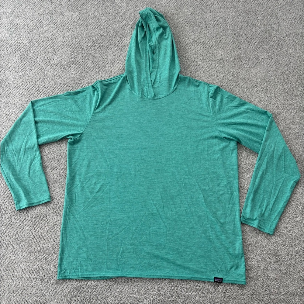 Patagonia Teal Capilene Hoodie